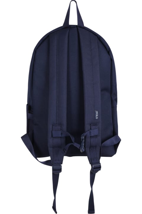 ボーイズ Ralph Laurenのアクセサリー＆ギフト Ralph Lauren Blue Backpack For Boy With Iconic Pony Logo