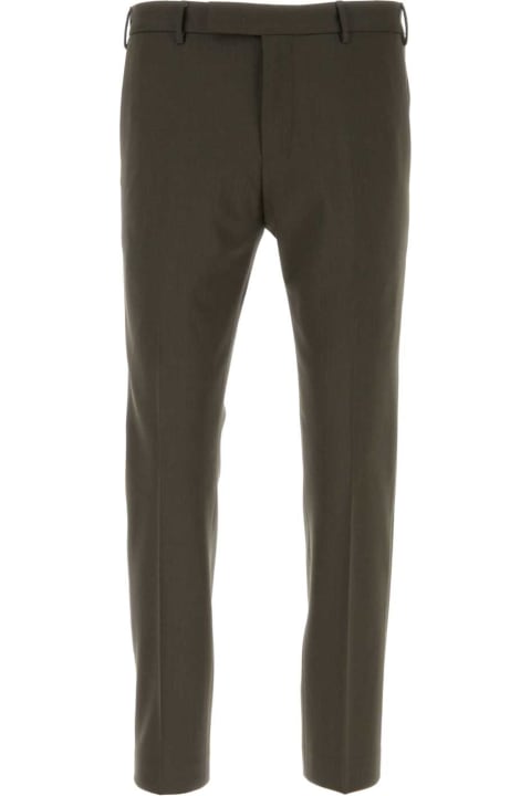 Homeware PT Torino Brown Stretch Wool Pant