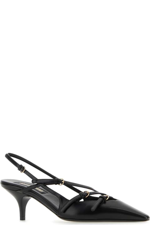 Miu Miu for Women Miu Miu Black Leather Pumps