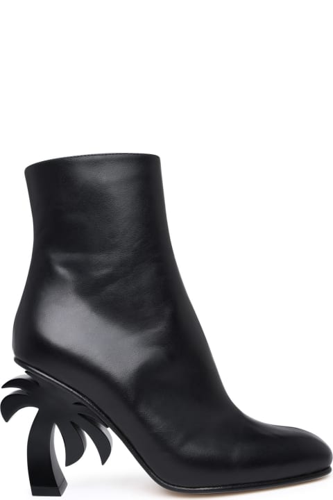 Palm Angels Boots for Women Palm Angels Leather Ankle Boots