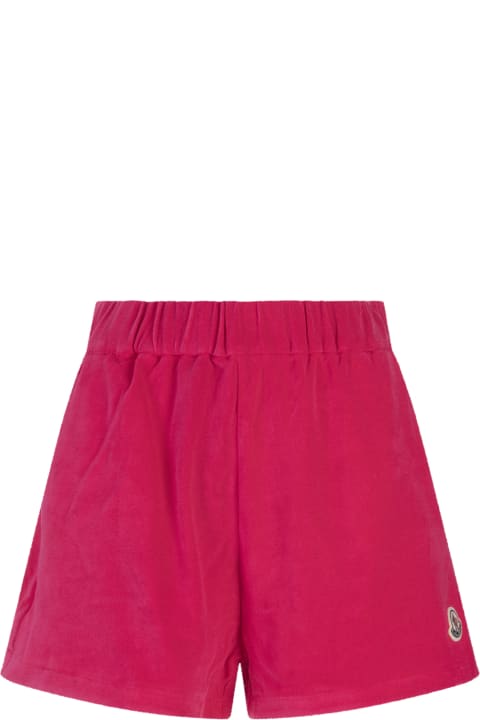 Moncler Sale for Women Moncler Fuchsia Terry Shorts