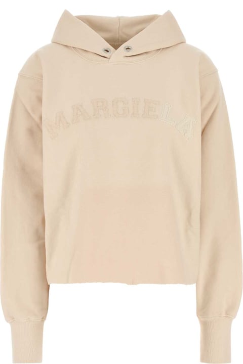 Fleeces & Tracksuits for Women Maison Margiela Cream Cotton Sweatshirt