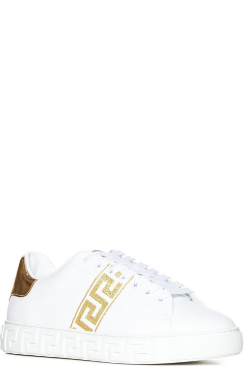 Shoes for Women Versace Logo Patch Low-top Sneakers
