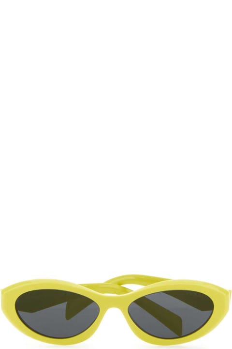 Prada Eyewear for Women Prada Yellow Acetate Sunglasses