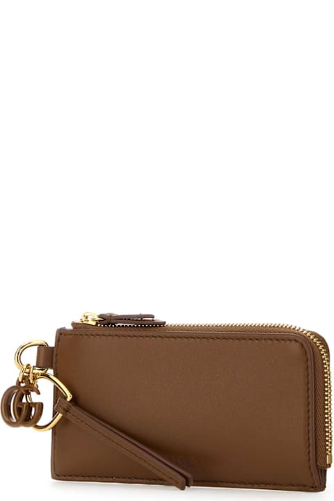 Gucci Caramel Leather Card Holder