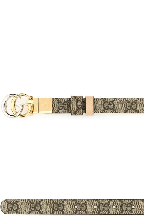 Gucci Accessories for Women Gucci Gg Supreme Fabric Gg Marmont Reversible Belt