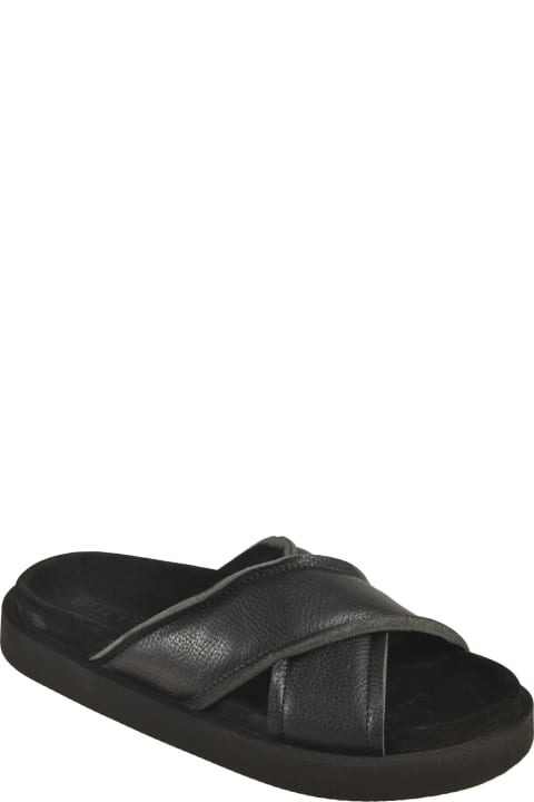 Other Shoes for Men Buttero Crossed Strap Sliders
