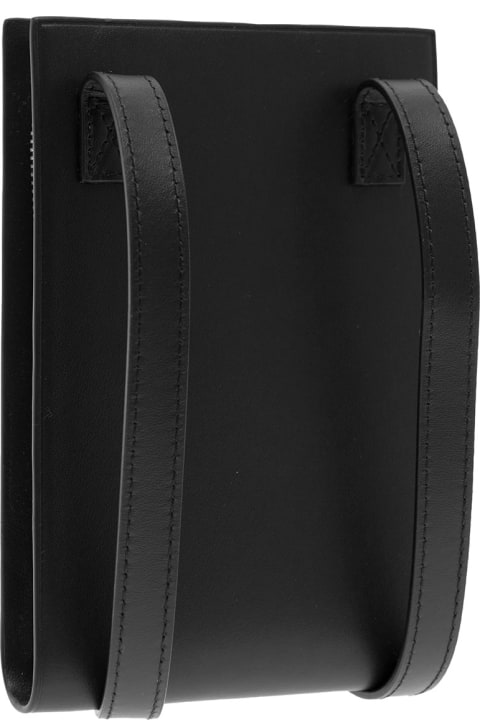 Shoulder Bags for Men Jacquemus Black Le Gadju Neck Wallet In Leather Man