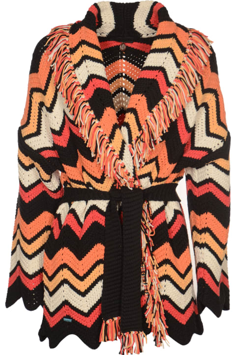 Alanui Sweaters for Women Alanui Kaleidoscopic Chevron Cardigan