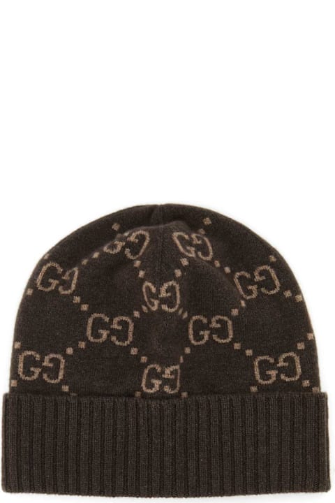 Fashion for Kids Gucci Embroidered Cashmere Beanie Hat