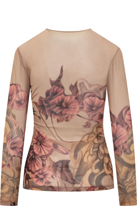 ウィメンズ新着アイテム Alberta Ferretti T-shirt With Floral Print