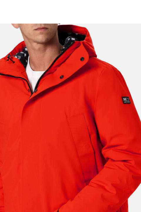 MC2 Saint Barth for Kids MC2 Saint Barth Man Hooded Parka Jacket Voyager With Bandanna Lining