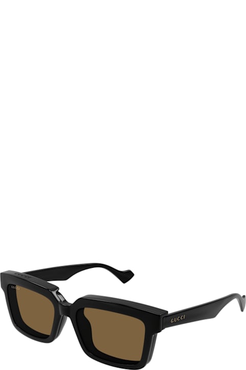 メンズ アイウェア Gucci Eyewear Gg1543s 004 Black Black Transparent Sunglasses