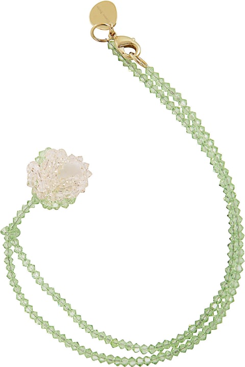 Simone Rocha Earrings for Women Simone Rocha Cluster Crystal Flower Necklace