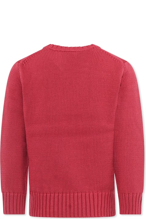 Homeware Ralph Lauren Red Sweater For Kids With Horse