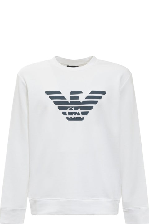 Homeware Emporio Armani Logo Print Long-sleeved Sweatshirt