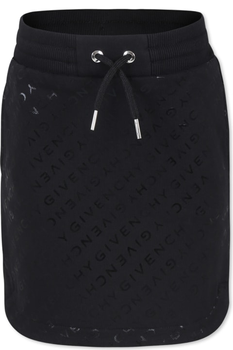 Givenchy Bottoms for Women Givenchy Black Skirt For Gir With Logo