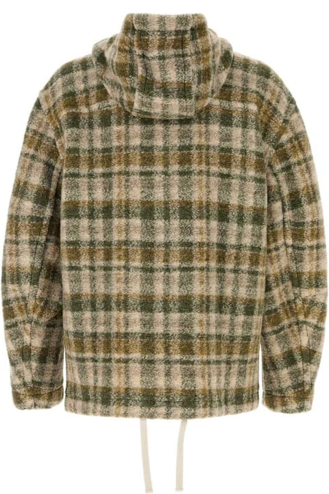 Isabel Marant Coats & Jackets for Men Isabel Marant Checked Zipped Hooded Jacket