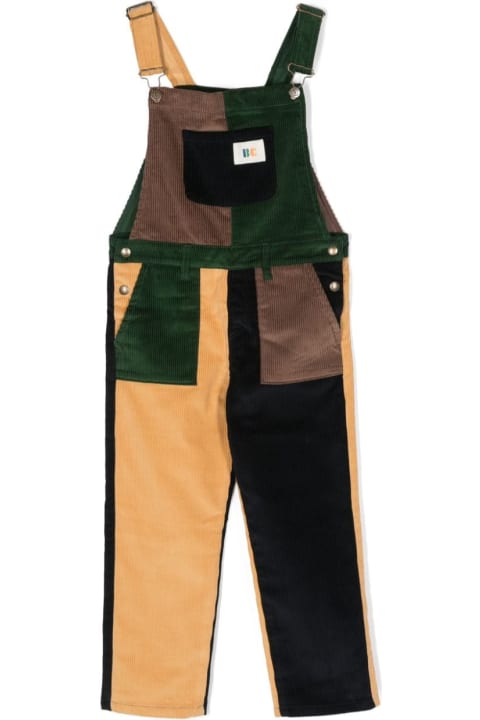 Bobo Choses Kids Bobo Choses Multicolor Dungarees For Kids With Logo