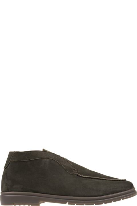Man Ankle Boots In Sable Brown Leather