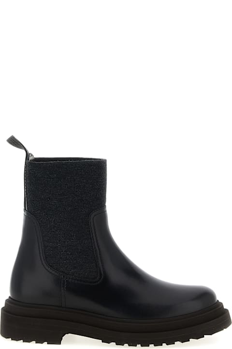 Boots Sale for Women Brunello Cucinelli Precious Loop Detail Ankle Boots