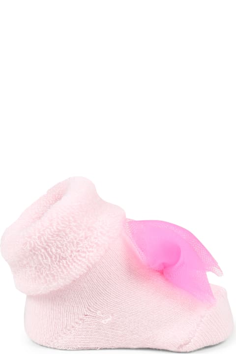 Billieblush Shoes for Baby Boys Billieblush Pink Slippers For Baby Girl With Bow