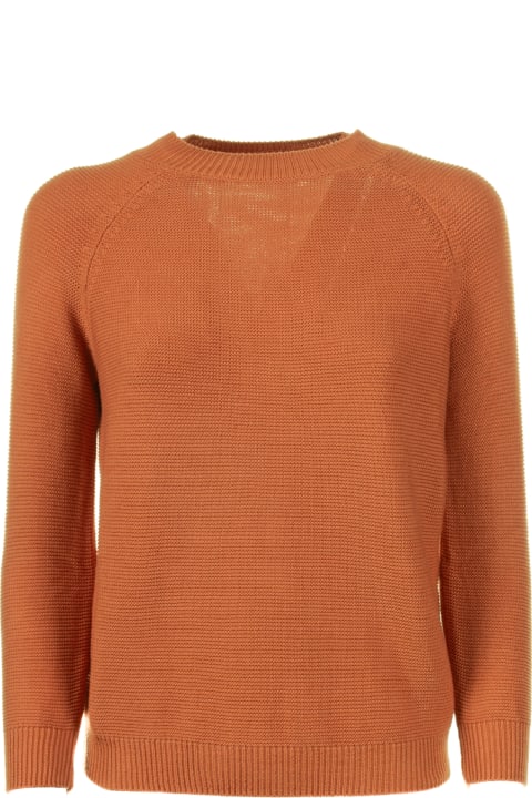 Weekend Max Mara Sweaters for Women Weekend Max Mara Soft Orange Cotton Sweater