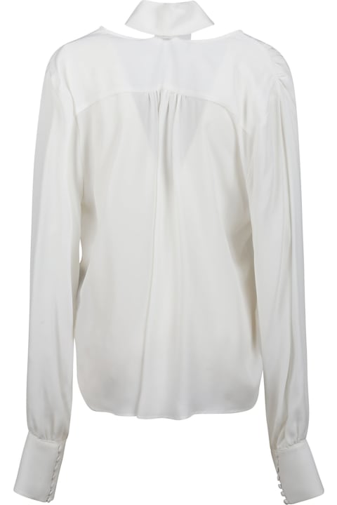 Federica Tosi Topwear for Women Federica Tosi Pussy-bow Pleated Blouse