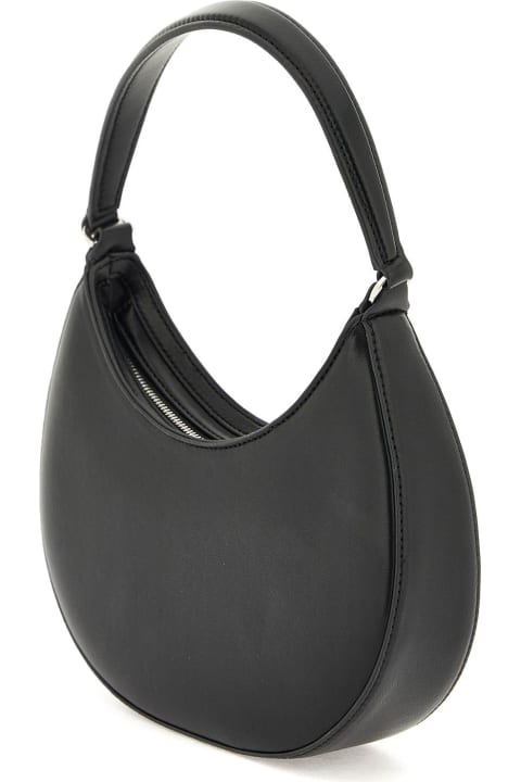 MSGM｜SHOULDER BAGS (3641MDZ34 598 13) Small black shiny leather CLAP BAG - MSGM Official