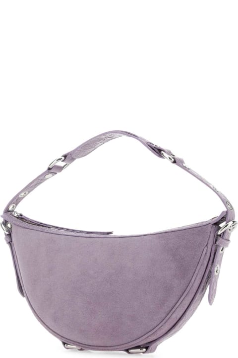 Fashion for Women BY FAR Purple Suede Gib Shoulder Bag
