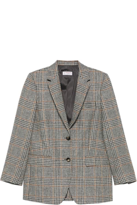 Homeware Alberto Biani Alberto Biani Grey Checked Jacket