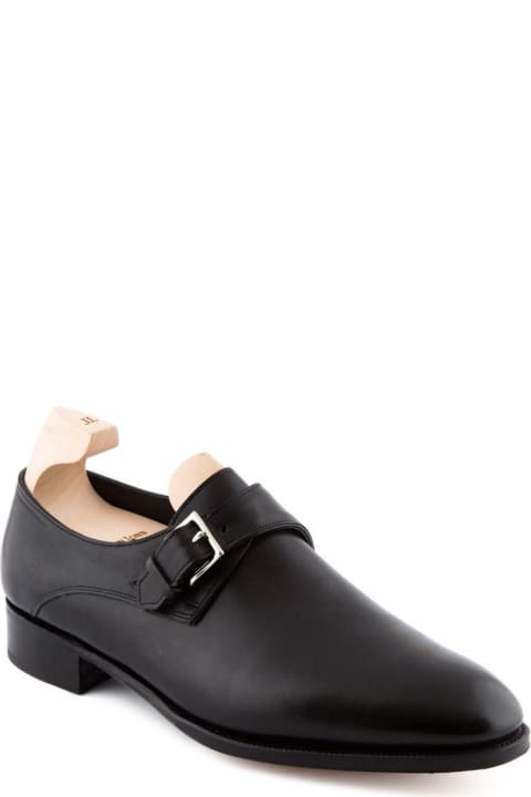 Redmire Black Calf Monk Strap Shoe