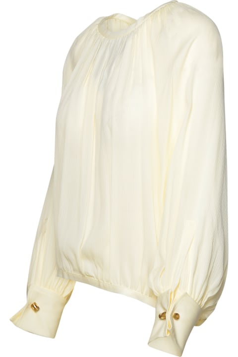 Topwear for Women Max Mara Ivory Silk Shirt