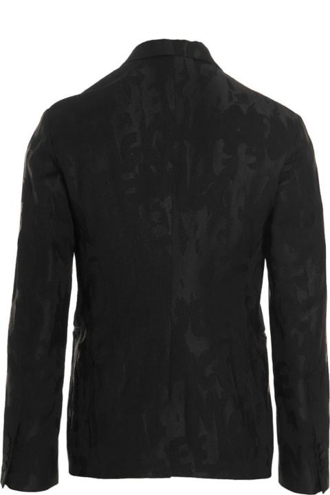 メンズ Alexander McQueenのコート＆ジャケット Alexander McQueen Jacquard Logo Blazer Jacket