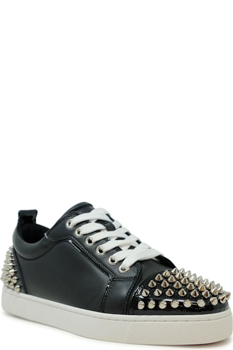 Christian Louboutin Sneakers for Women Christian Louboutin Christian Louboutin Louise Junior Spikes Black Nappa Sneakers