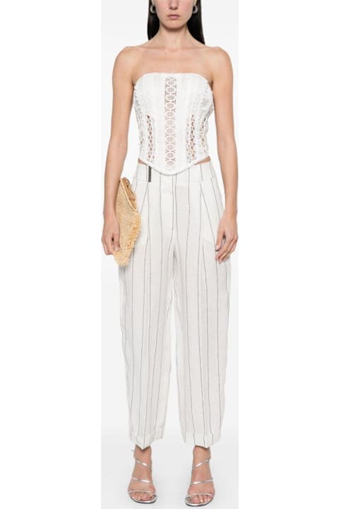 Peserico for Women Peserico Striped Cropped Pants
