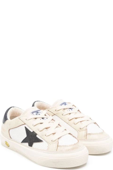 Golden Goose Shoes for Boys Golden Goose May Nappa Net And Leather Upper Nylon Tongue Leather Toe Star And Heel