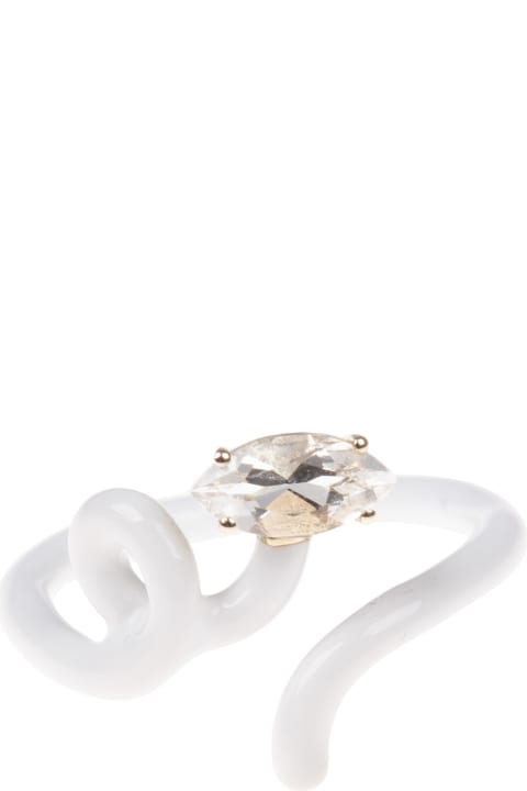 Bea Bongiasca Jewelry for Women Bea Bongiasca Baby Vine Tendril Ring In White