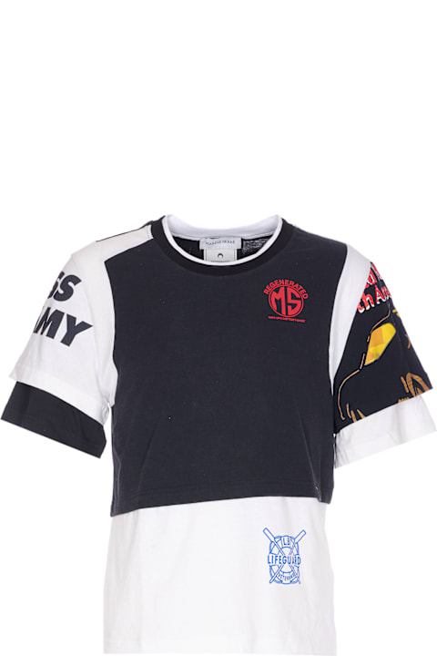 Marine Serre for Kids Marine Serre Regenerated Graphic Layered T-shirt