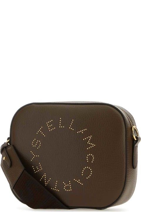Shoulder Bags for Women Stella McCartney Brown Alter Mat Small Stella Logo Crossbody Bag