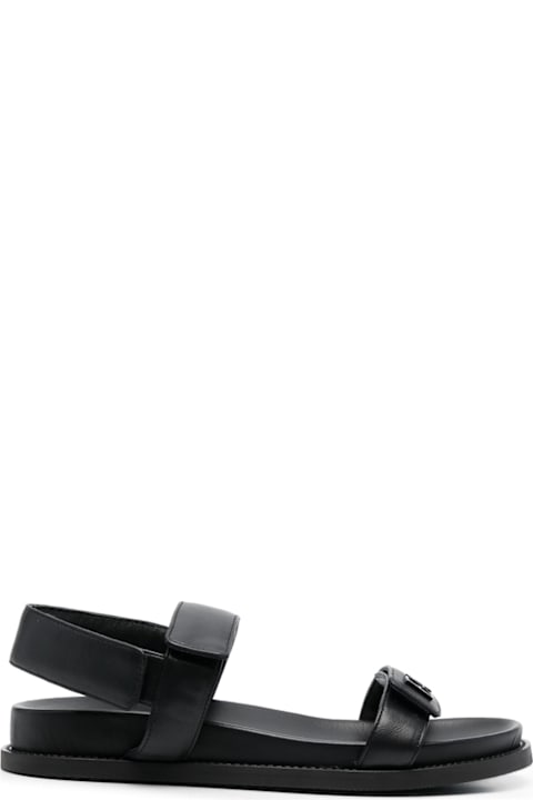 Homeware Emporio Armani Leather Flat Sandals