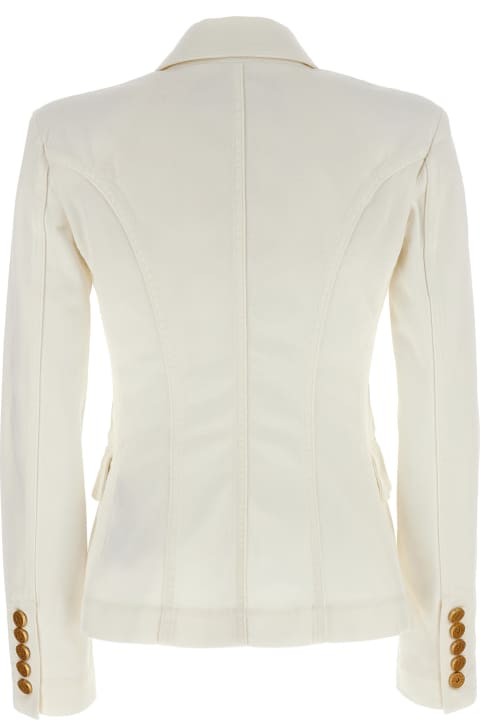 Balmain for Women Balmain Double-breasted Denim Blazer