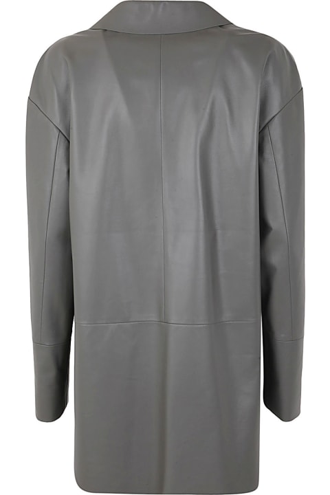 DROMe Coats & Jackets for Women DROMe Boxy Leather Blazer