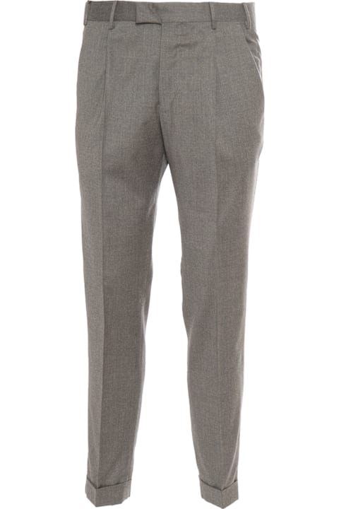 Homeware PT Torino Master, 1 Pleat, Diagonal Pockets, Flap Back Pockets, Turn-up