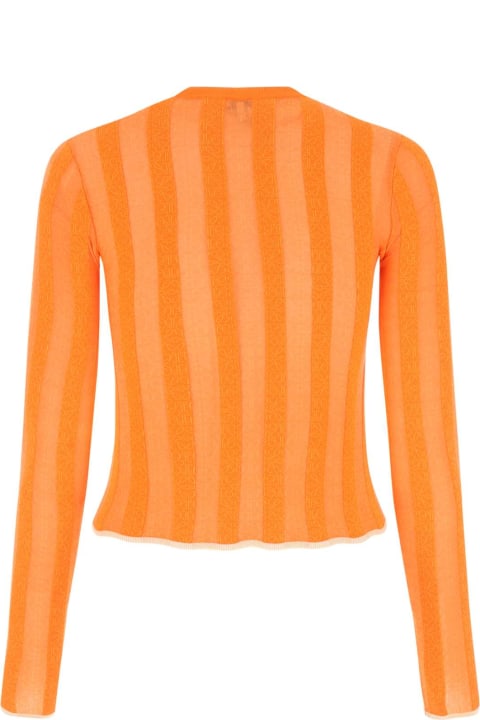 Loewe Fleeces & Tracksuits for Women Loewe Orange Stretch Viscose Top