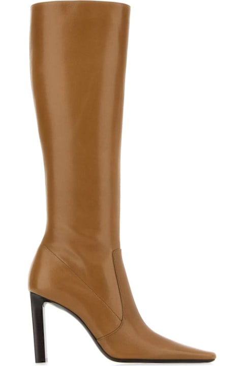 Saint Laurent Camel Leather Jerome Boots