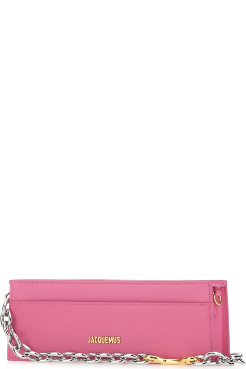 Clutches for Women Jacquemus Pink Leather Le Ciuciu Handbag