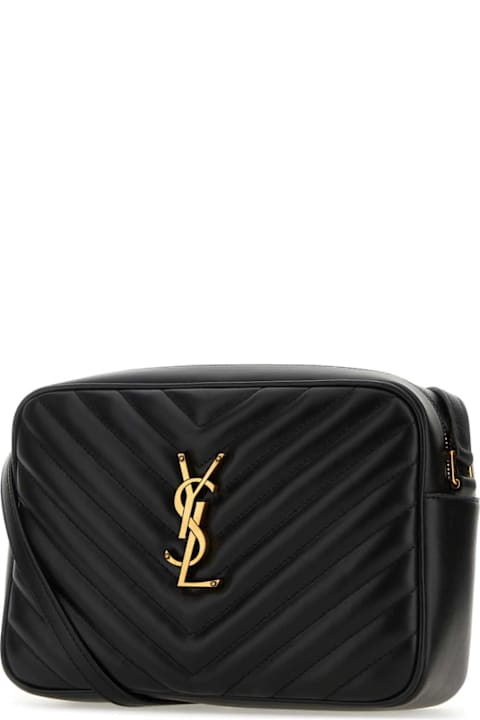 Saint Laurent Black Leather Crossbody Bag