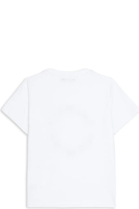 Balmain for Kids Balmain White T-shirt With Circular Logo