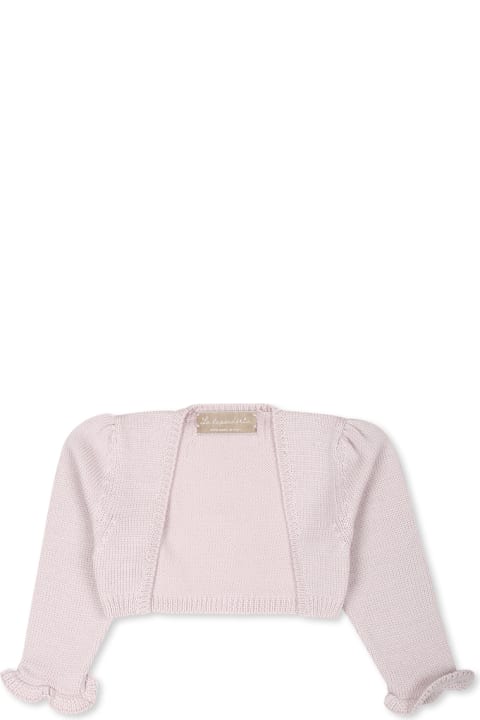 Homeware La stupenderia Pink Shrug For Baby Girl